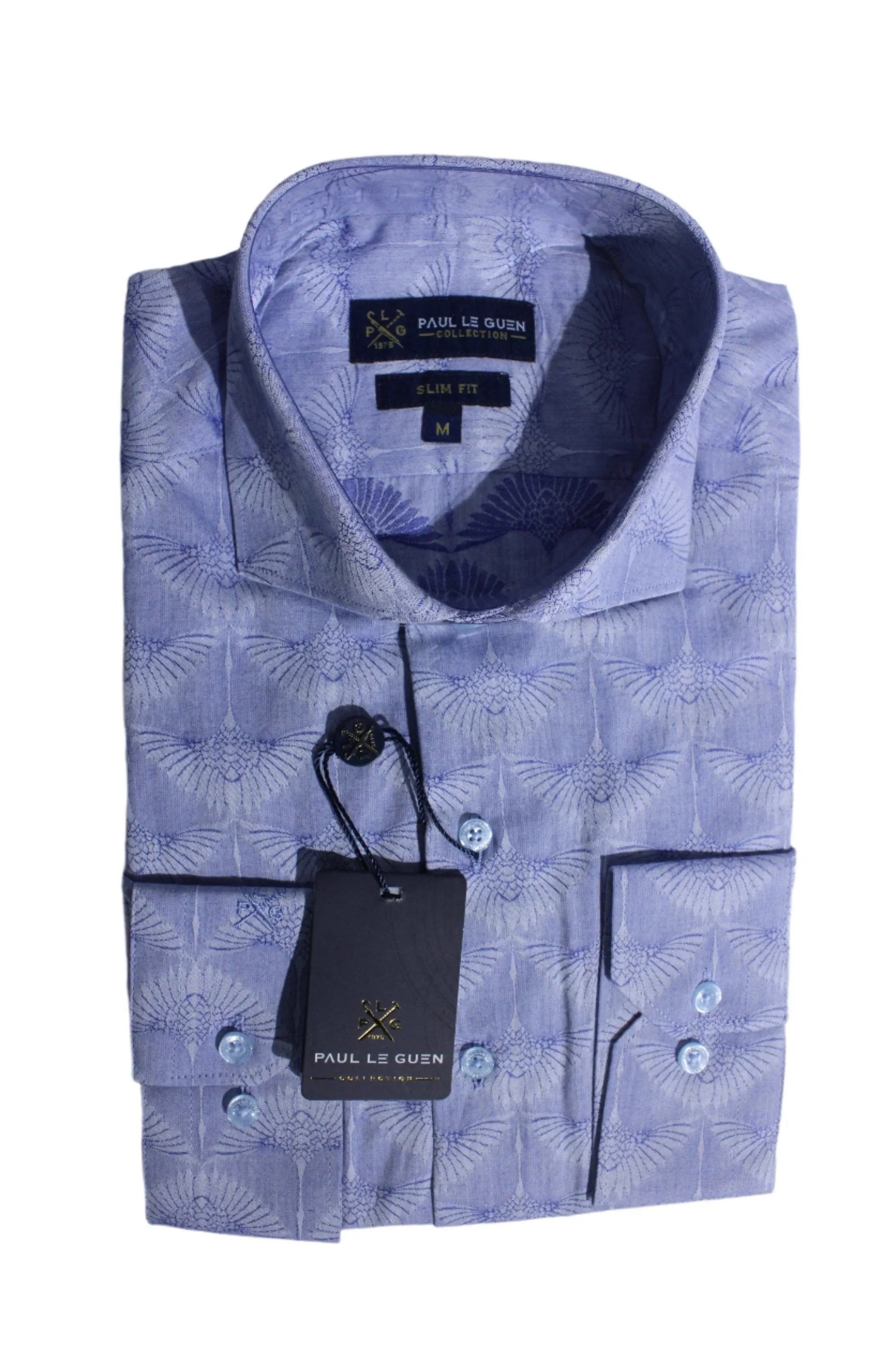 Paul Le Guen Floral Blue Shirt