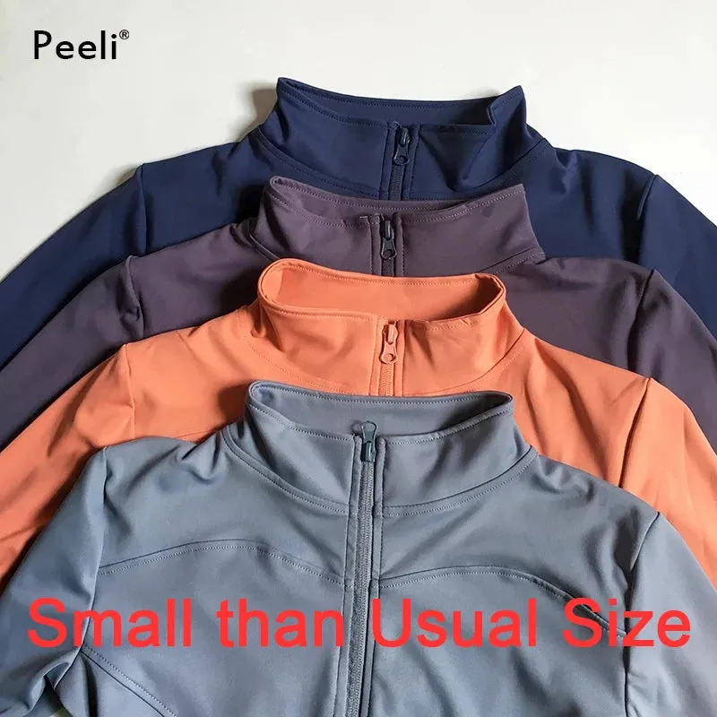 Peeli Long Sleeve Sports Jacket – Comfortable & Stylish Activewear for Women