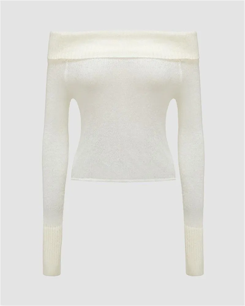 Perspective Off Shoulder Knit Top