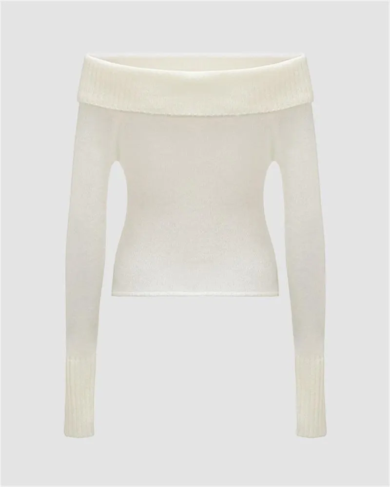 Perspective Off Shoulder Knit Top