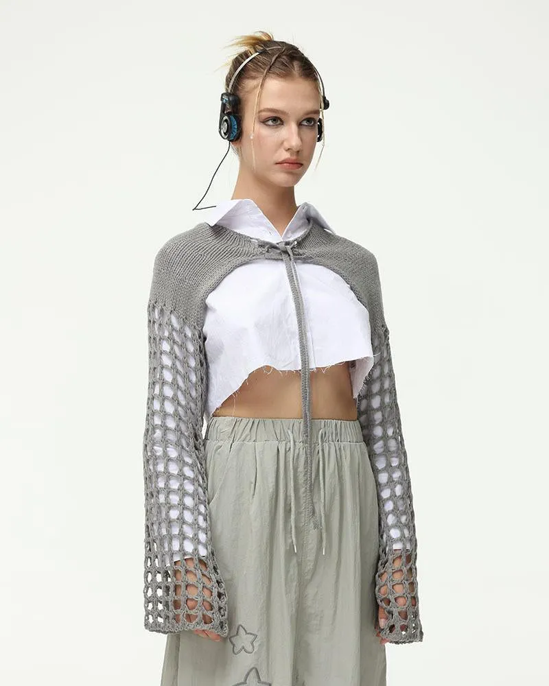 Pinnacle Knit Eyelet Bolero