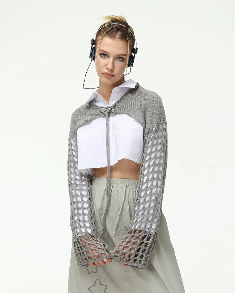 Pinnacle Knit Eyelet Bolero
