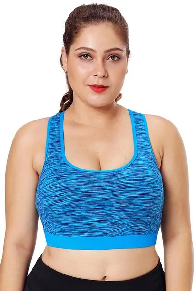 Piping Trim Racerback Workout Bra