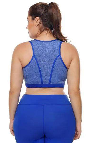Piping Trim Racerback Workout Bra