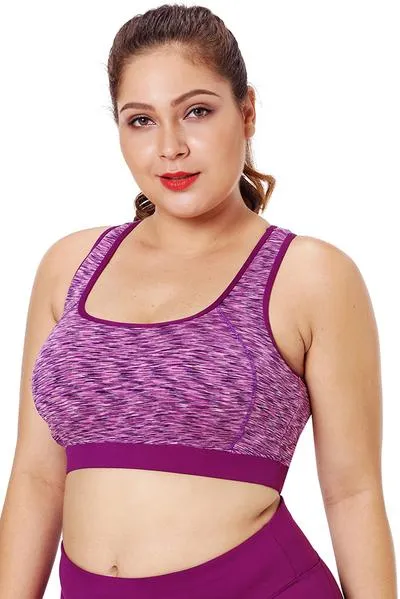 Piping Trim Racerback Workout Bra