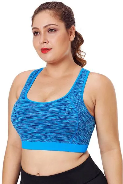 Piping Trim Racerback Workout Bra
