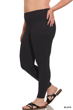PLUS BRUSHED MICROFIBER FULL LENGTH LEGGING