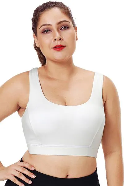 Plus Size Racerback U-shaped Neck Sport Bra
