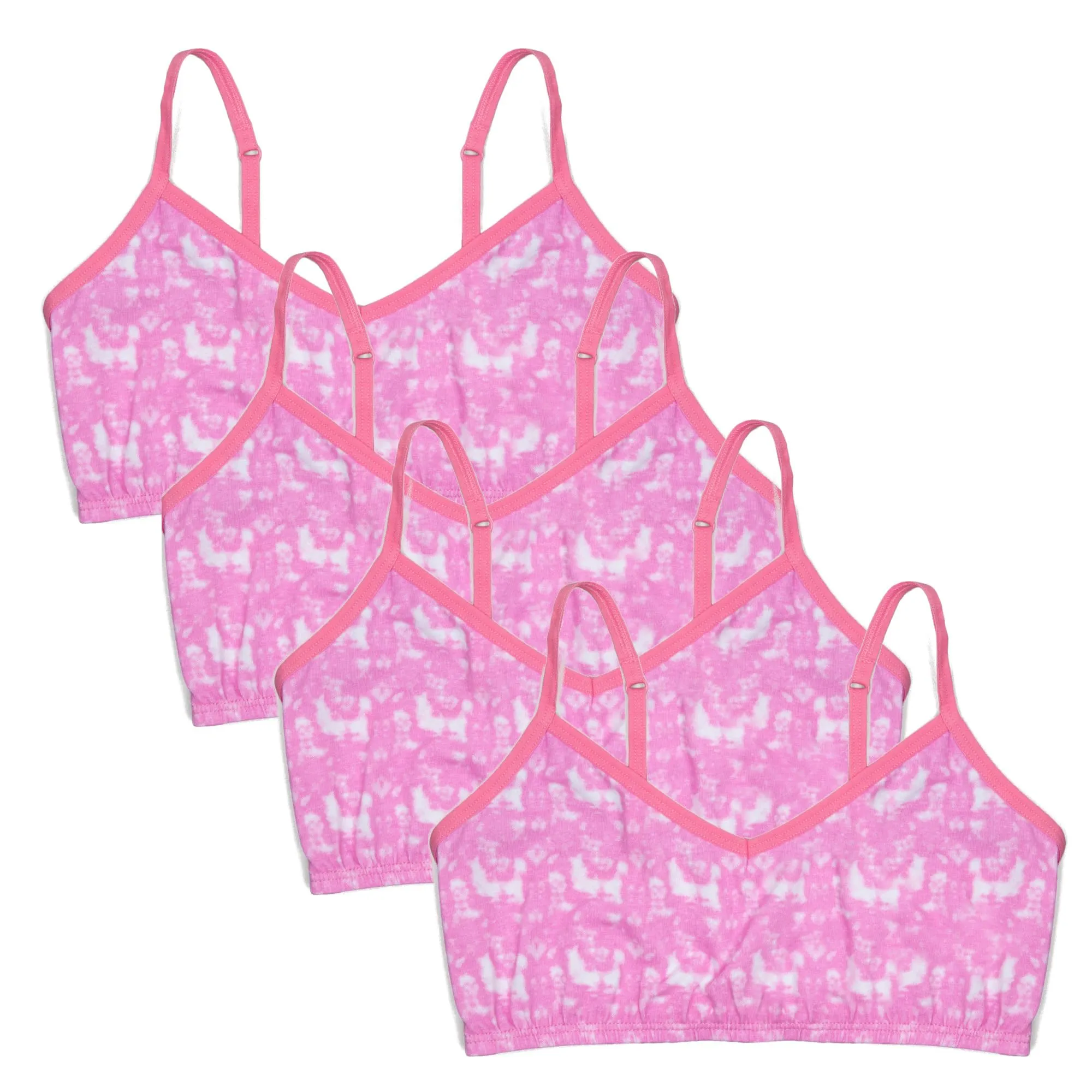 Popular Cotton Girls Training Bra - Crop Cami Training Bras for Girls with Adjustable Straps. Cotton Bra Pack.