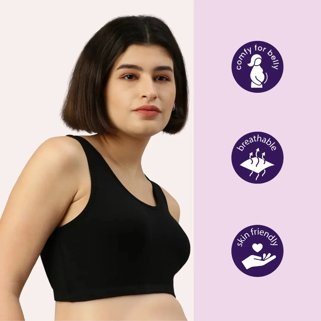 Pregnancy Bra | Racerback | No Underwire | Wide Straps | 3-Pack