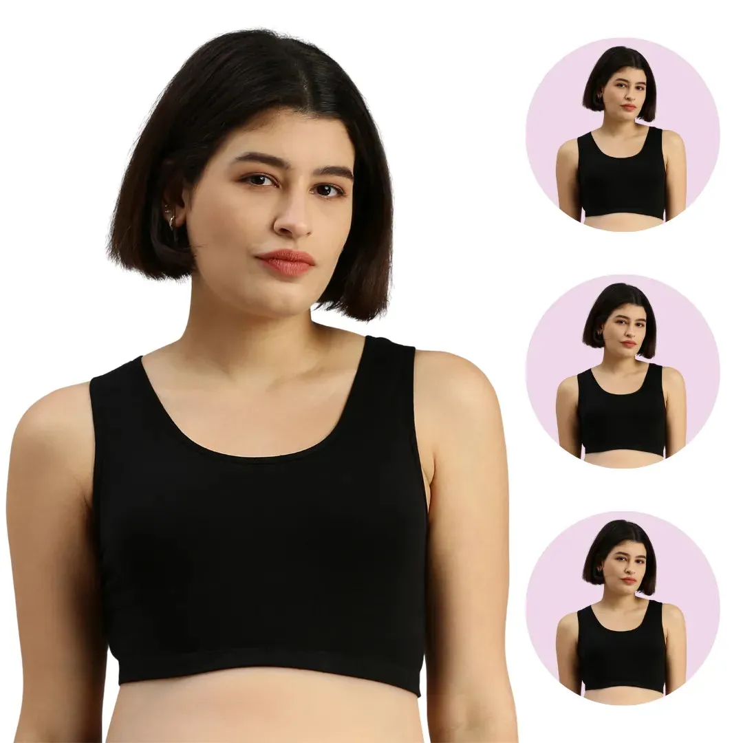 Pregnancy Bra | Racerback | No Underwire | Wide Straps | 3-Pack