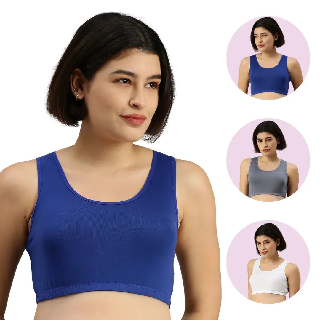 Pregnancy Bra | Racerback | No Underwire | Wide Straps | 3-Pack