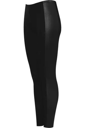 Print Side Stripe High Waist Leggings
