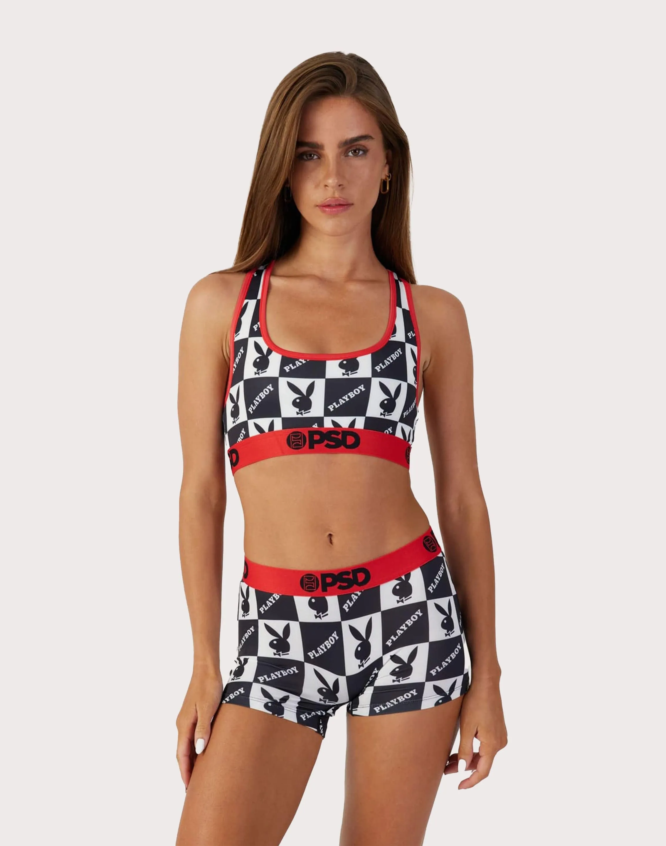 Psd Underwear Playboy Checkers Sports Bra