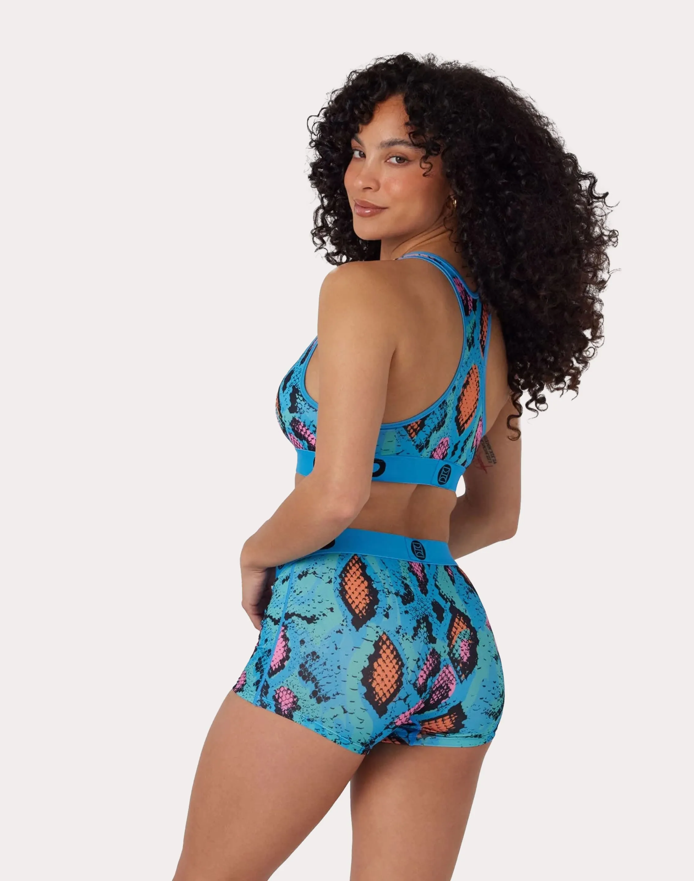 Psd Underwear Topaz Python Sports Bra