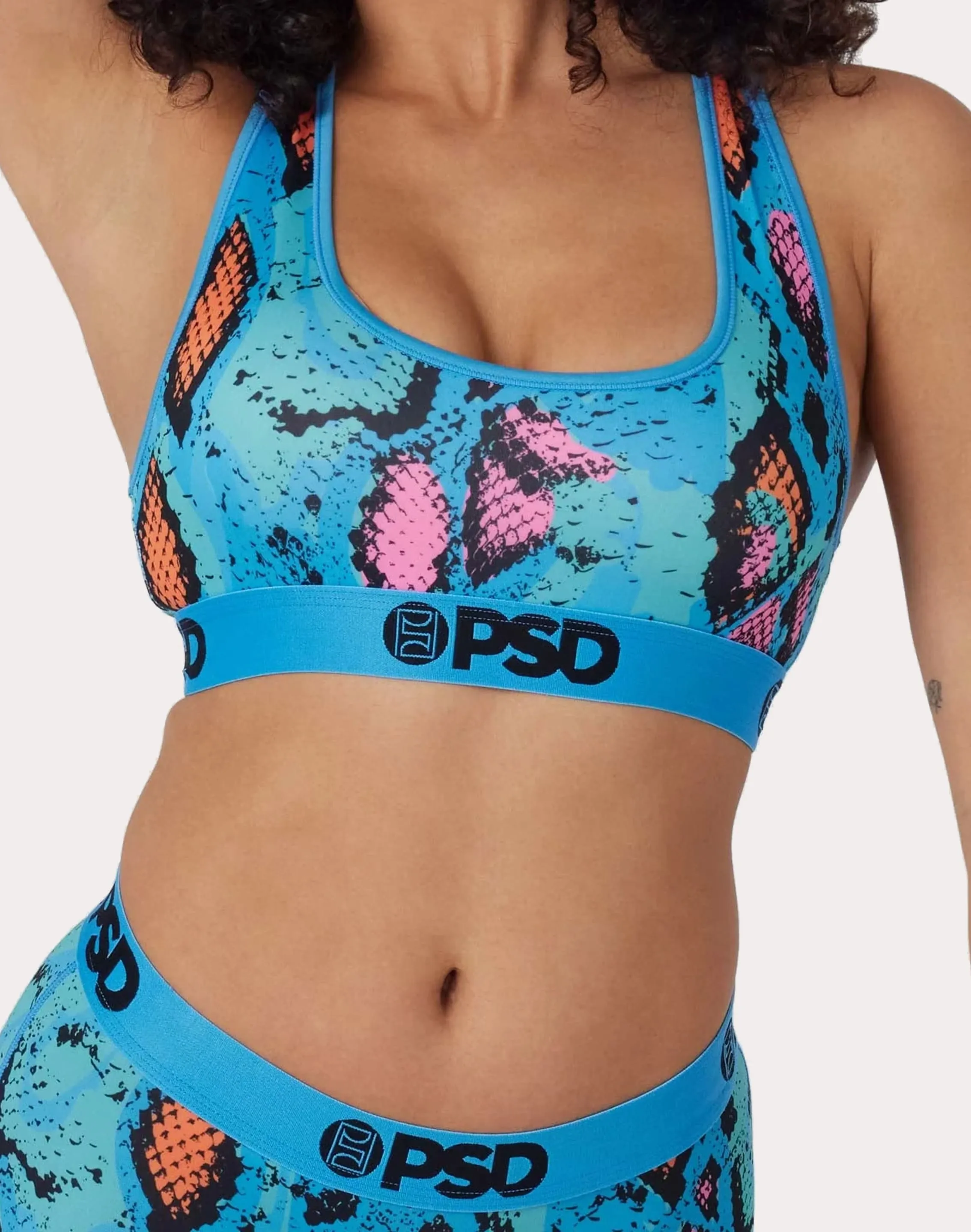 Psd Underwear Topaz Python Sports Bra