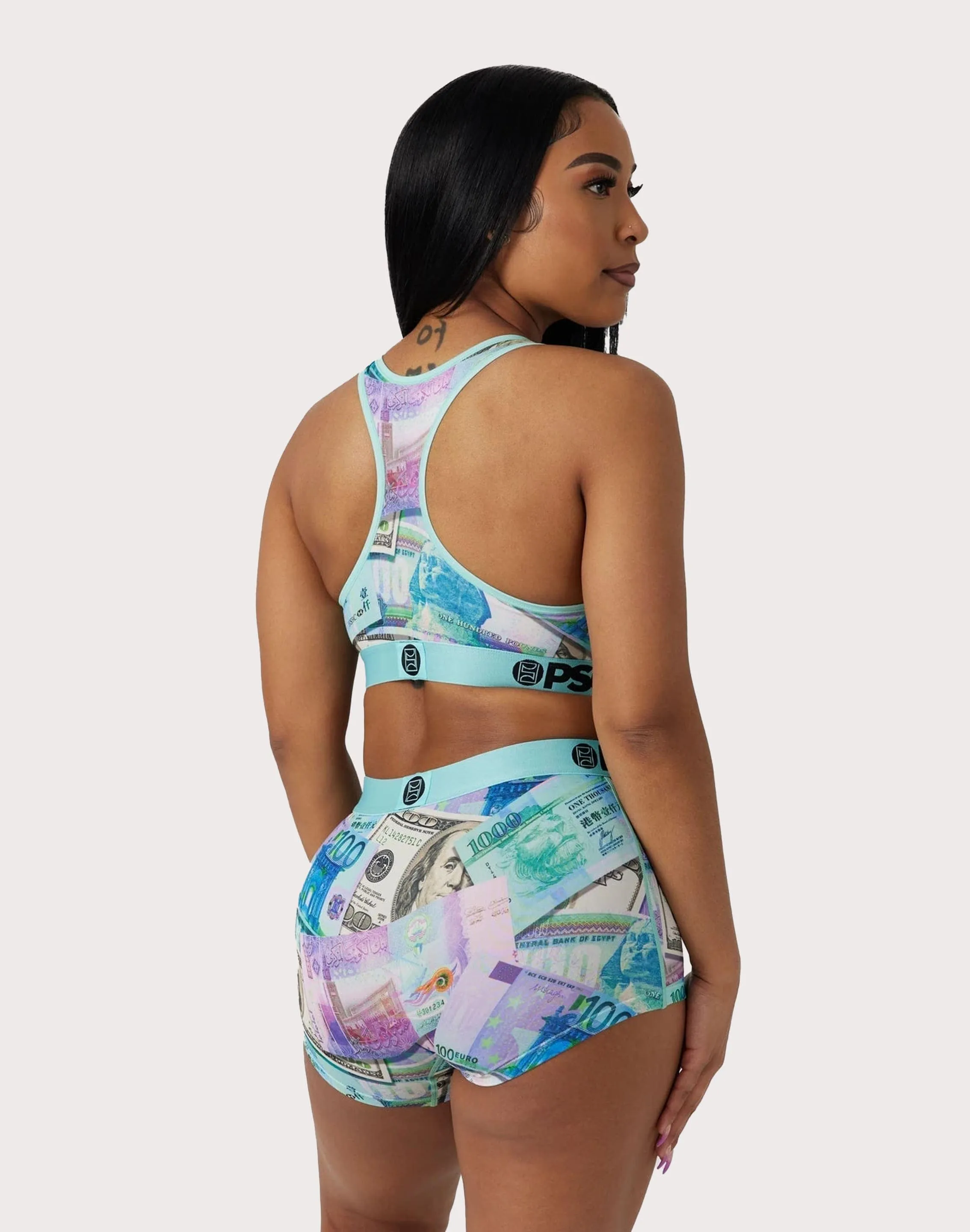 Psd Underwear World Currency Sports Bra