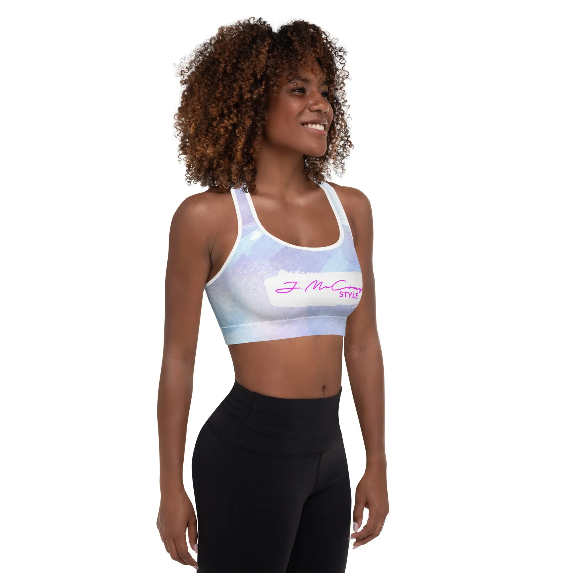 Purple Padded Sports Bra