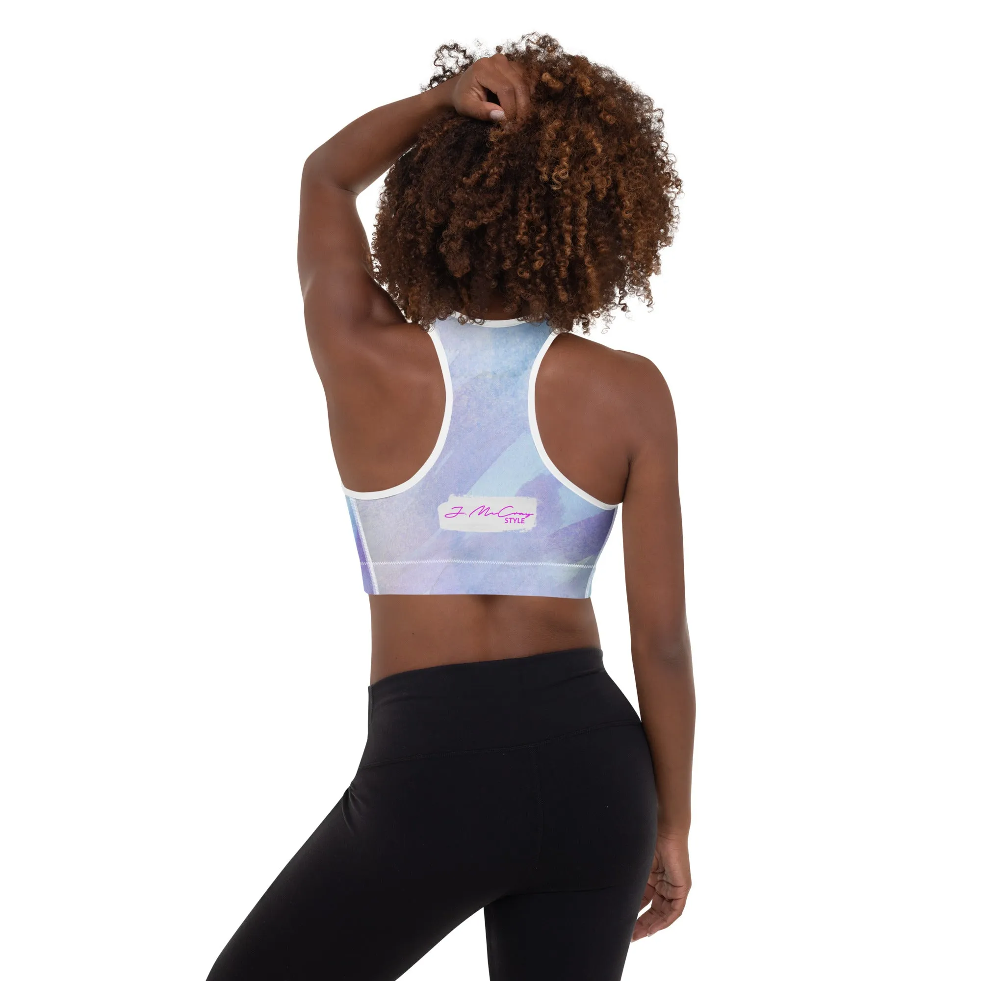 Purple Padded Sports Bra