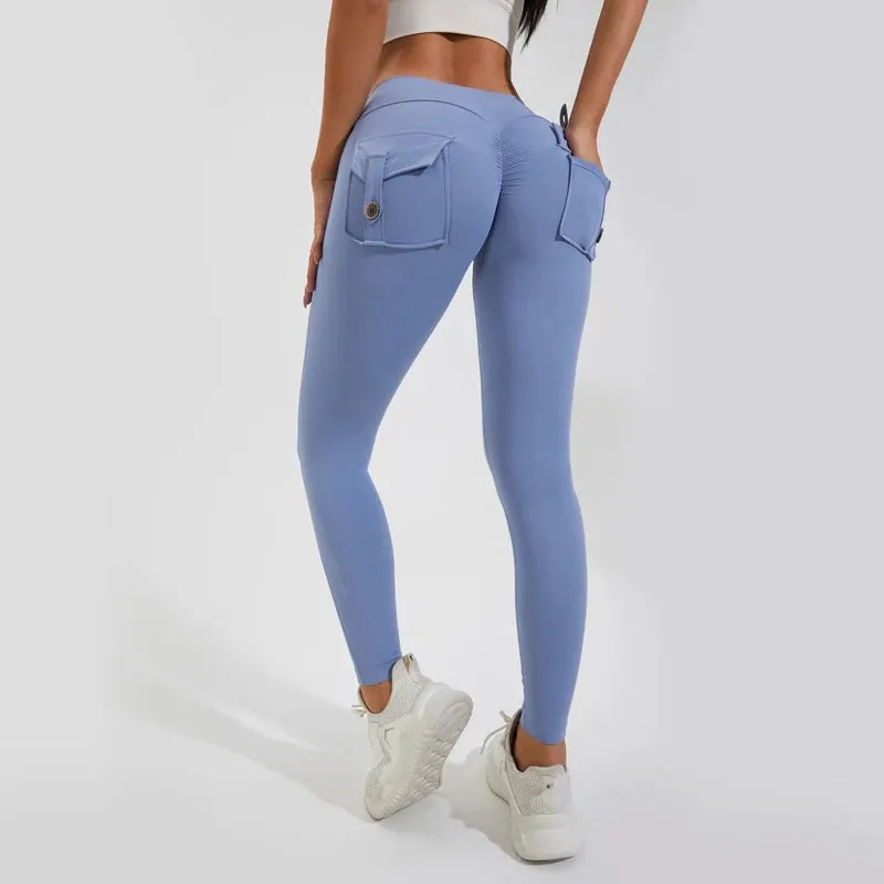 Push Up Sports Leggings with Pocket