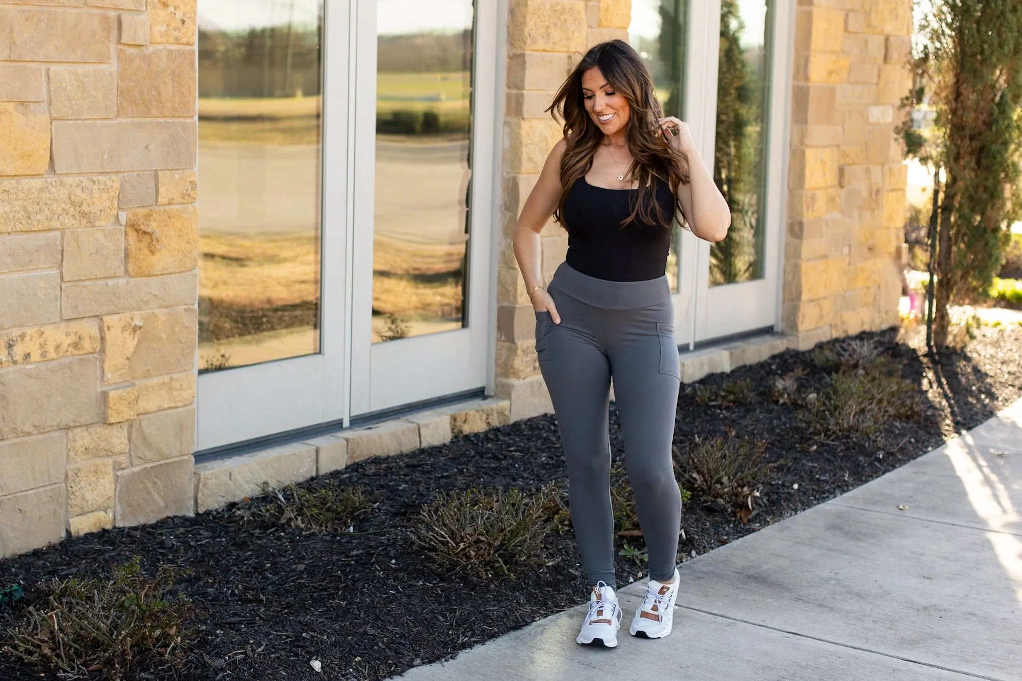 Ready to Ship | BLACK FULL LENGTH Leggings with POCKET*