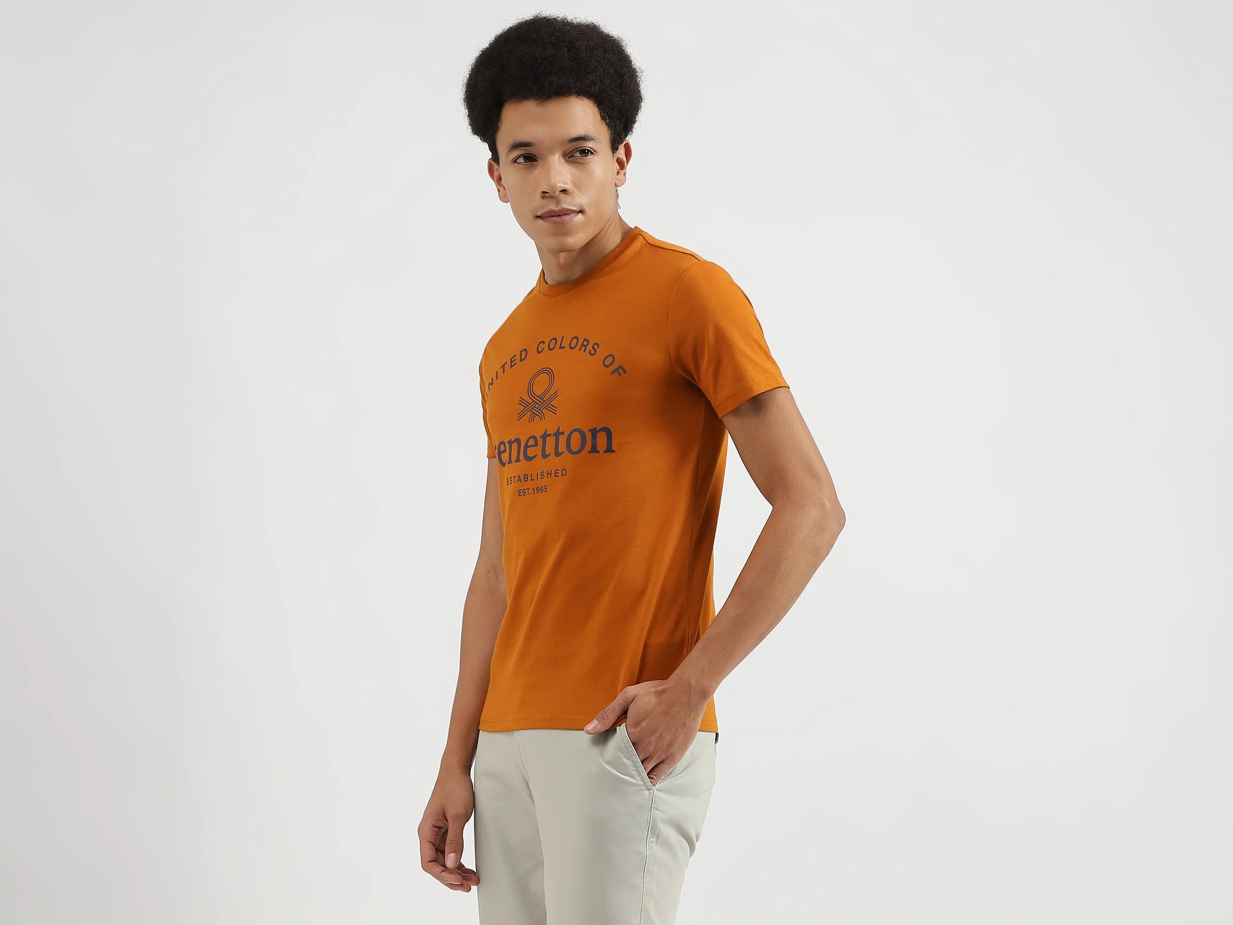 Regular Fit Round Neck Printed T-Shirts