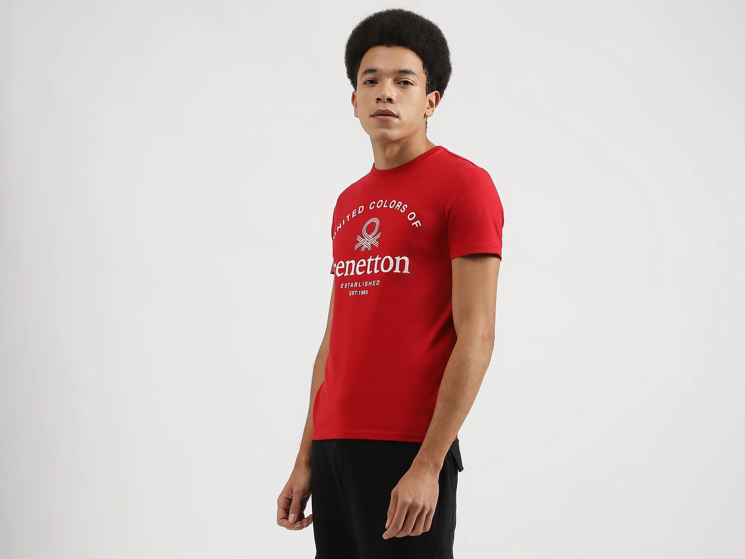 Regular Fit Round Neck Printed T-Shirts