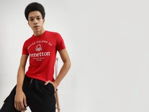 Regular Fit Round Neck Printed T-Shirts