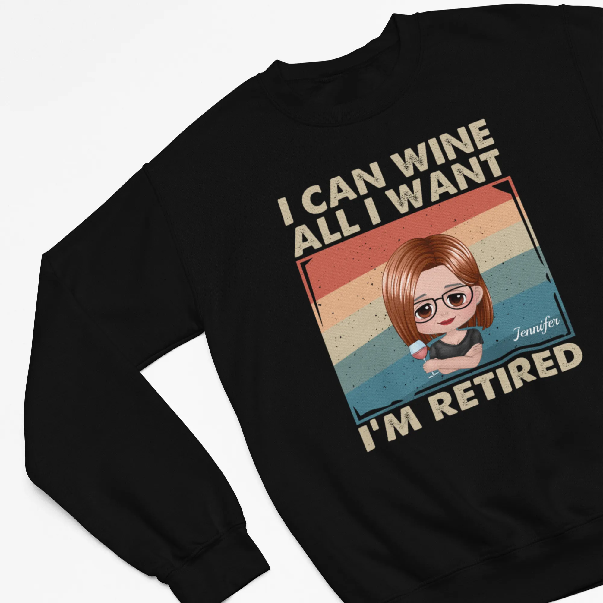 Retired Custom Name Shirts, I Can Wine All I Want Shirts Gift, Personalized Retired Shirts, Perfect Gift for Retirement