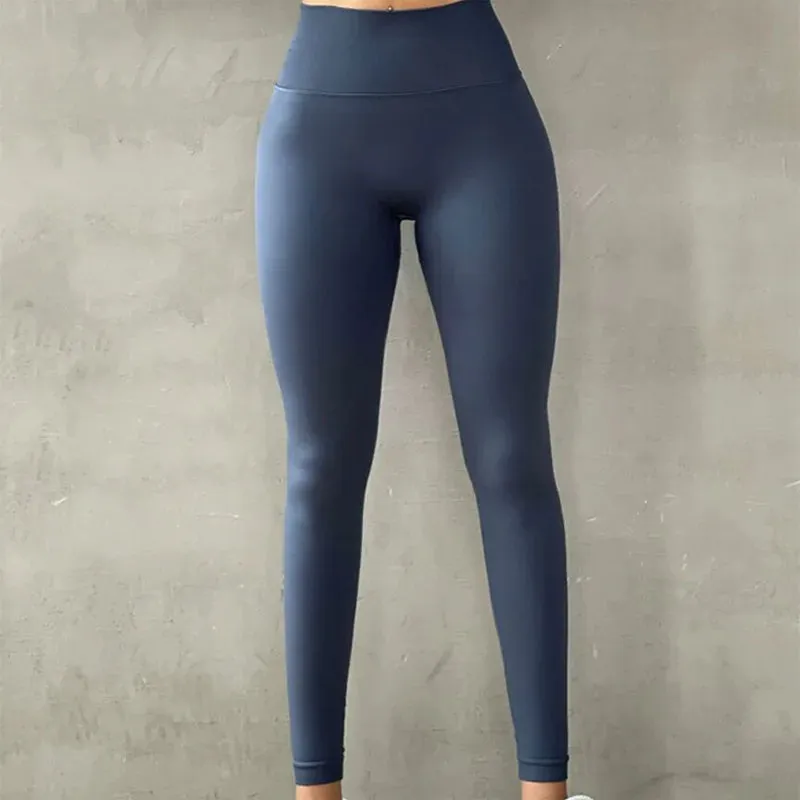 Ruched Booty High Waist Seamless Yoga Pants for Women - Push Up Fitness Gym Leggings