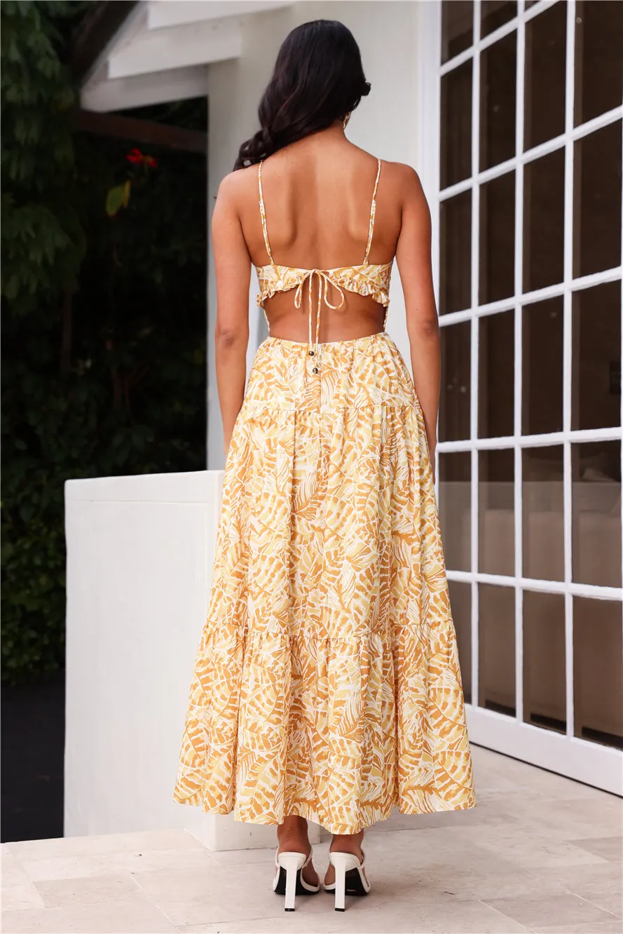 She's Feeling Great Maxi Dress Yellow