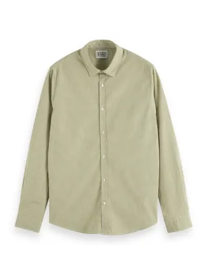 Slim Fit Seasonal Essentials Green Mini Check Shirt