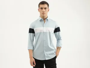 Slim Fit Spread Collar Solid Shirts