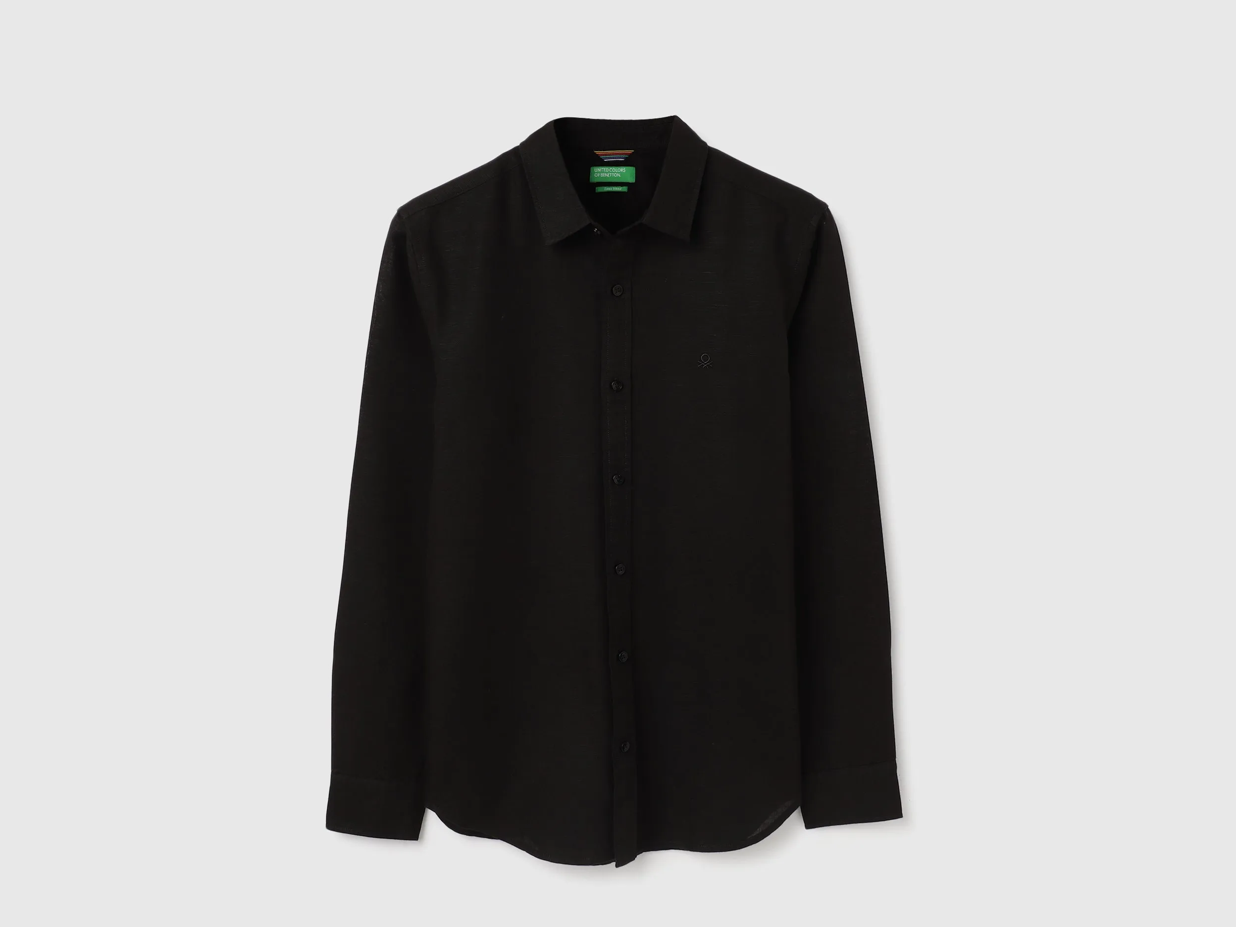 Slim Fit Spread Collar Solid Shirts