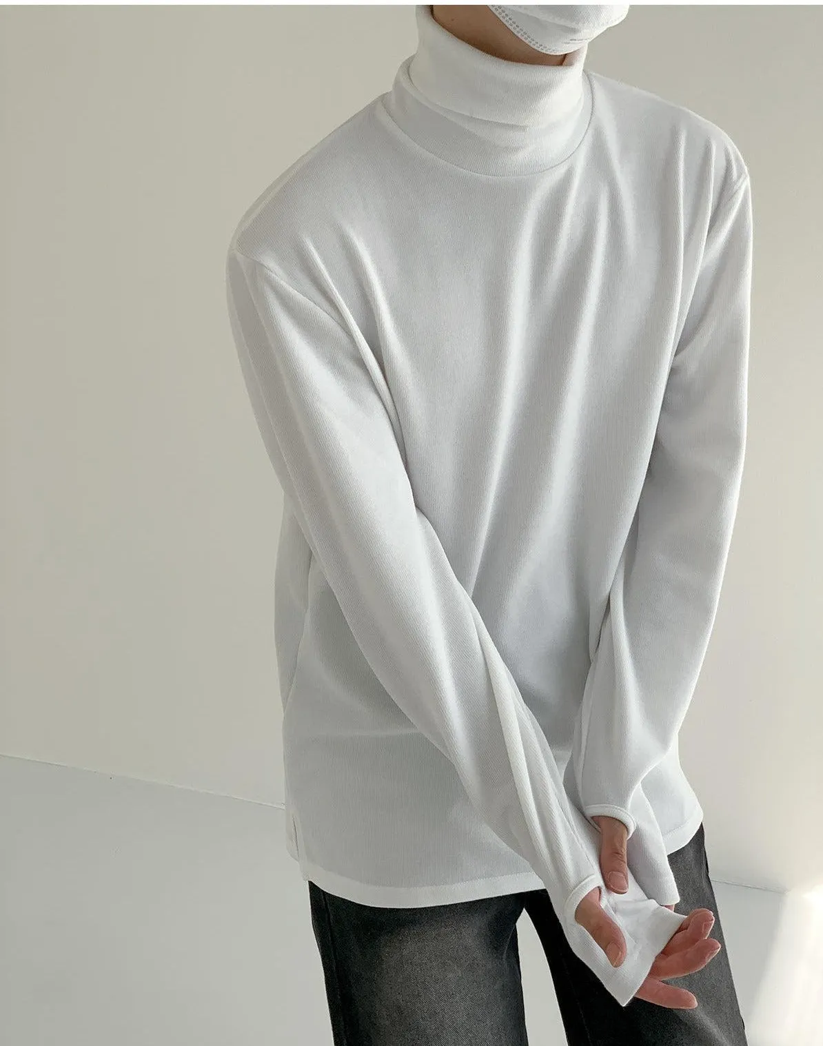 Slim Fit Turtleneck Bottoming Shirt