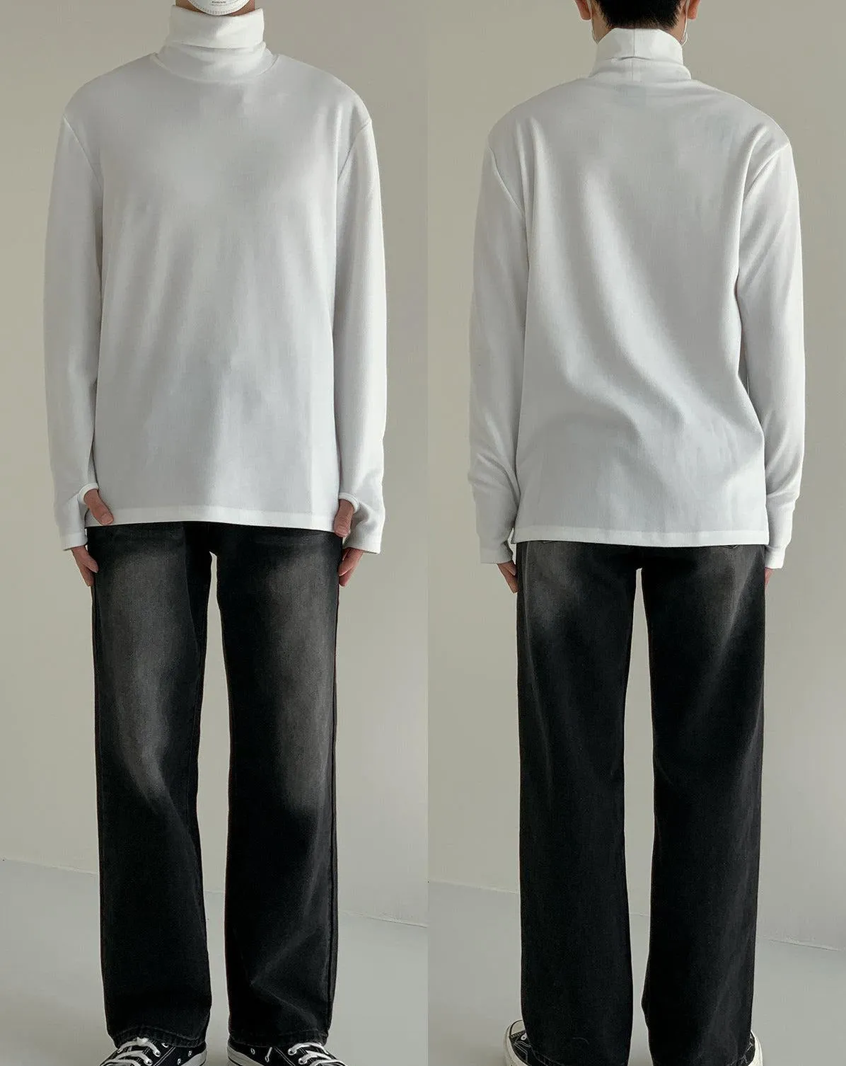Slim Fit Turtleneck Bottoming Shirt