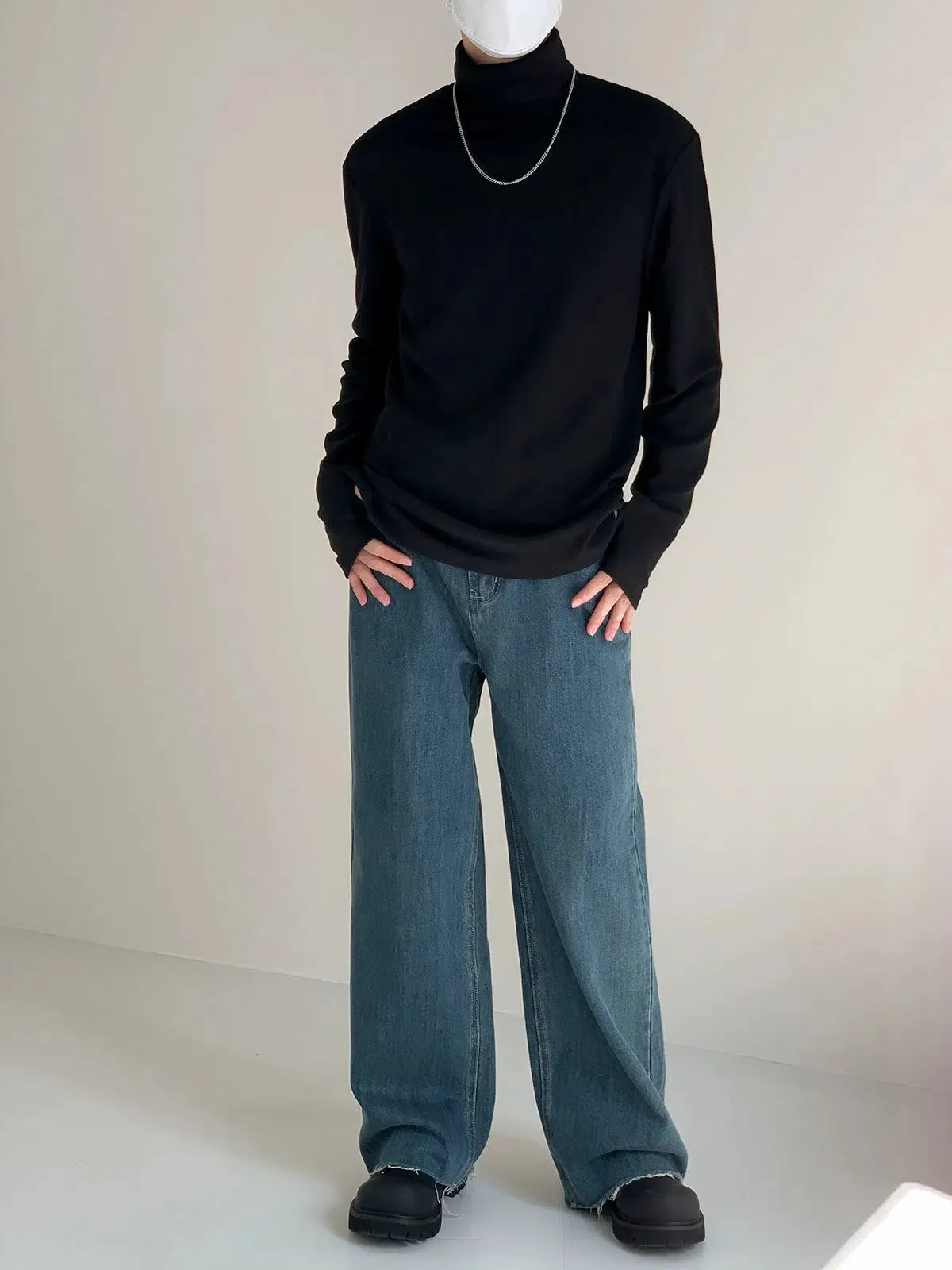 Slim Fit Turtleneck Bottoming Shirt
