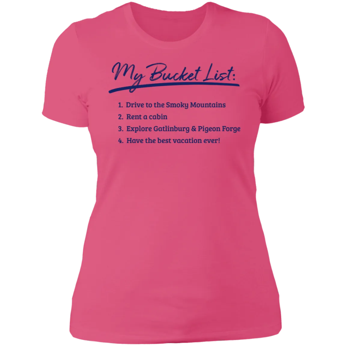 Smokies Bucket List - Women's Tee