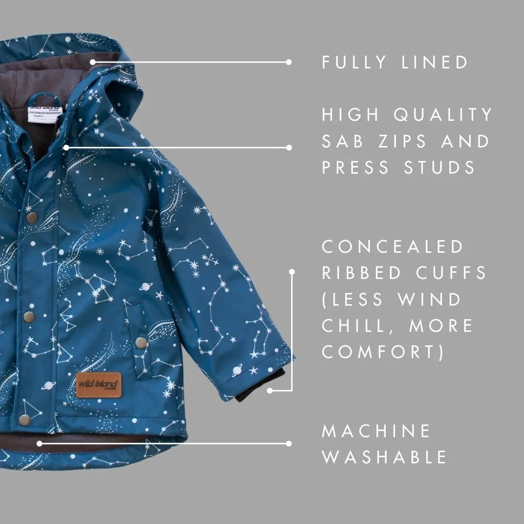 Storm Catcher Waterproof Kids Raincoat | Ocean Blue