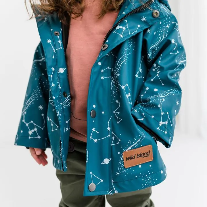 Storm Catcher Waterproof Kids Raincoat | Ocean Blue