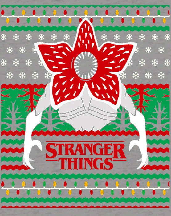Stranger Things Xmas Demogorgon Lights Women's T-Shirt