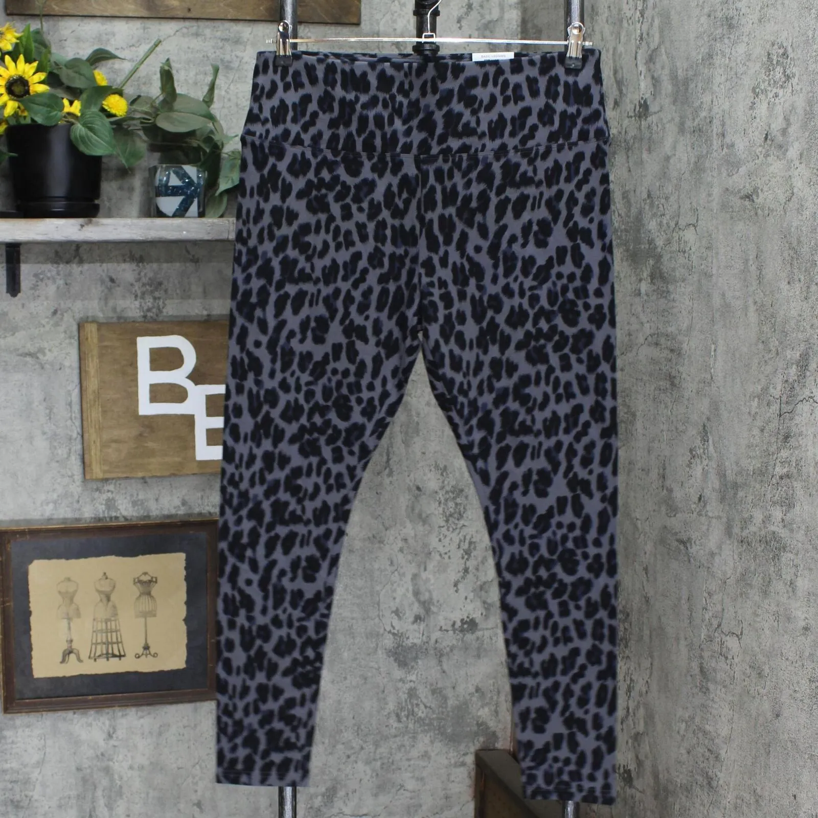 Style & Co Womens Plus Size Animal Print High Rise Leggings 16587f914459c3