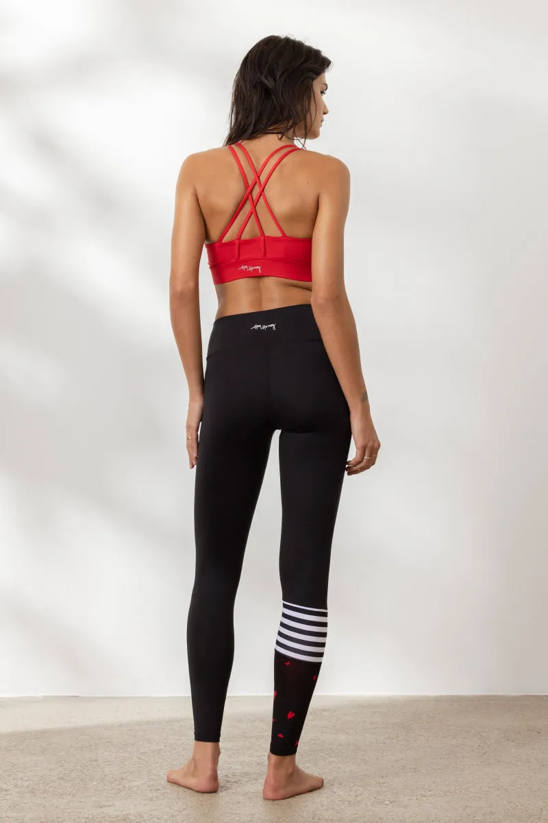 Surf Style Leggings Hearts