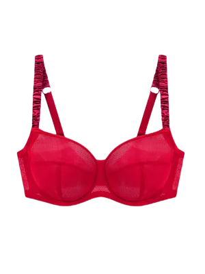 Suzanna red bra with interchangeable straps