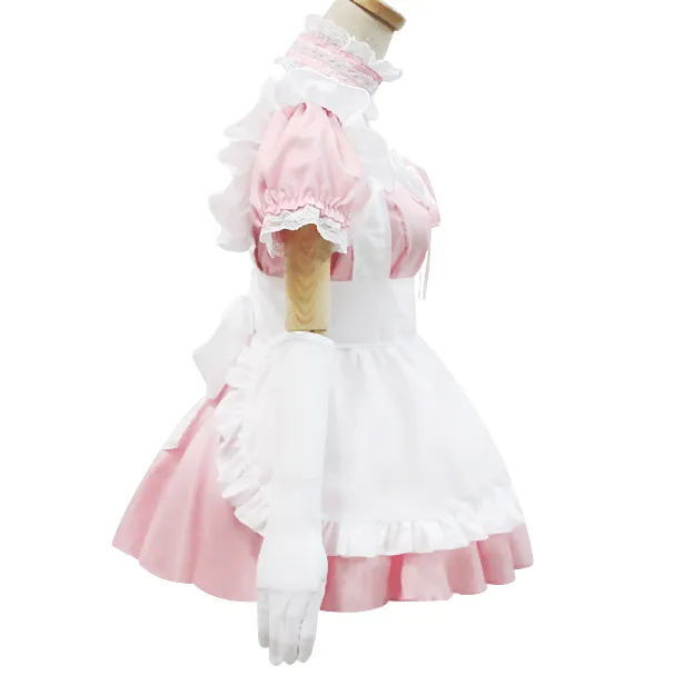 Sweet Lace Ruffle Apron Maid Dress SD00362