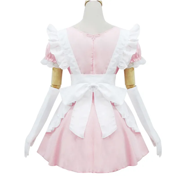 Sweet Lace Ruffle Apron Maid Dress SD00362