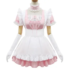 Sweet Lace Ruffle Apron Maid Dress SD00362