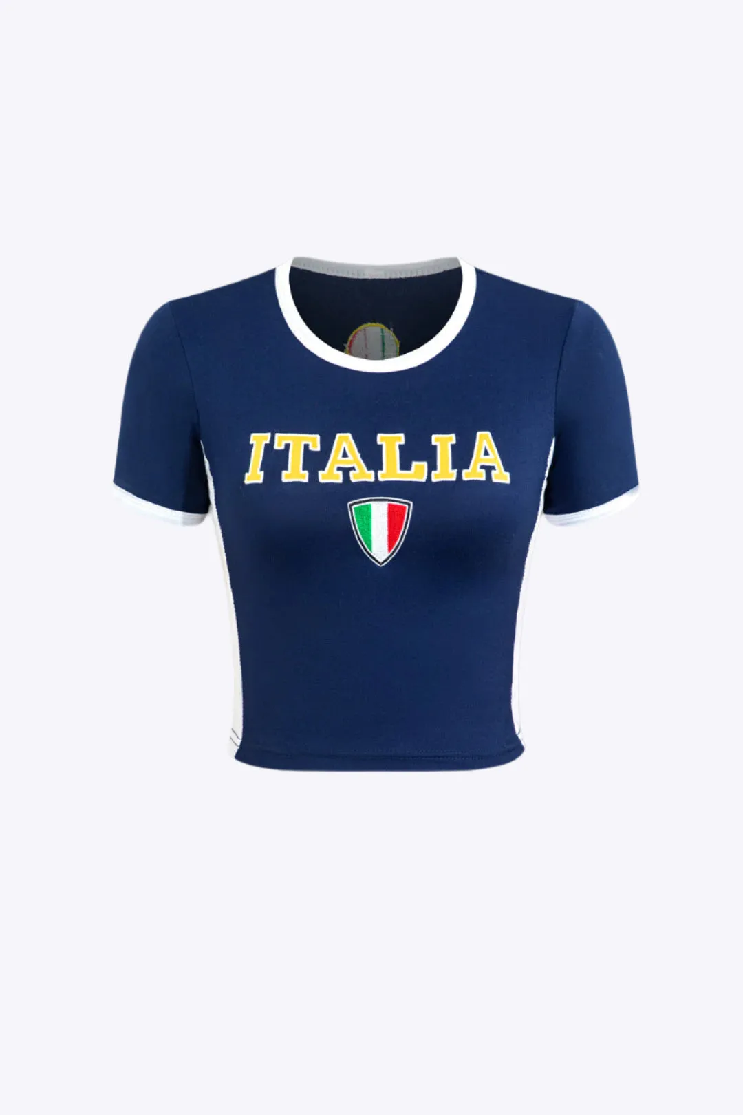 Sydney - Italia Letter Embroidery Woman's T shirt