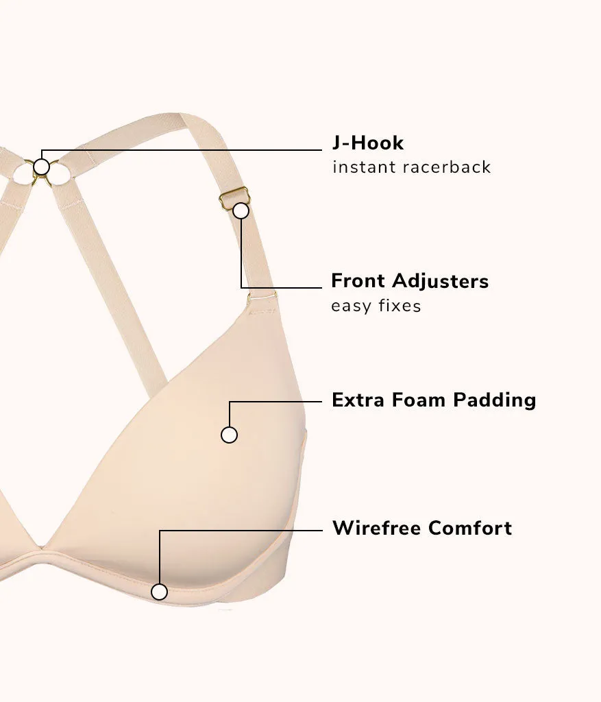 The Deep V No-Wire Push-Up: Toasted Almond