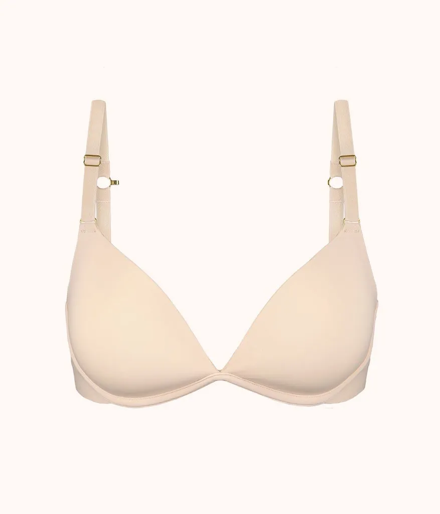 The Deep V No-Wire Push-Up: Toasted Almond
